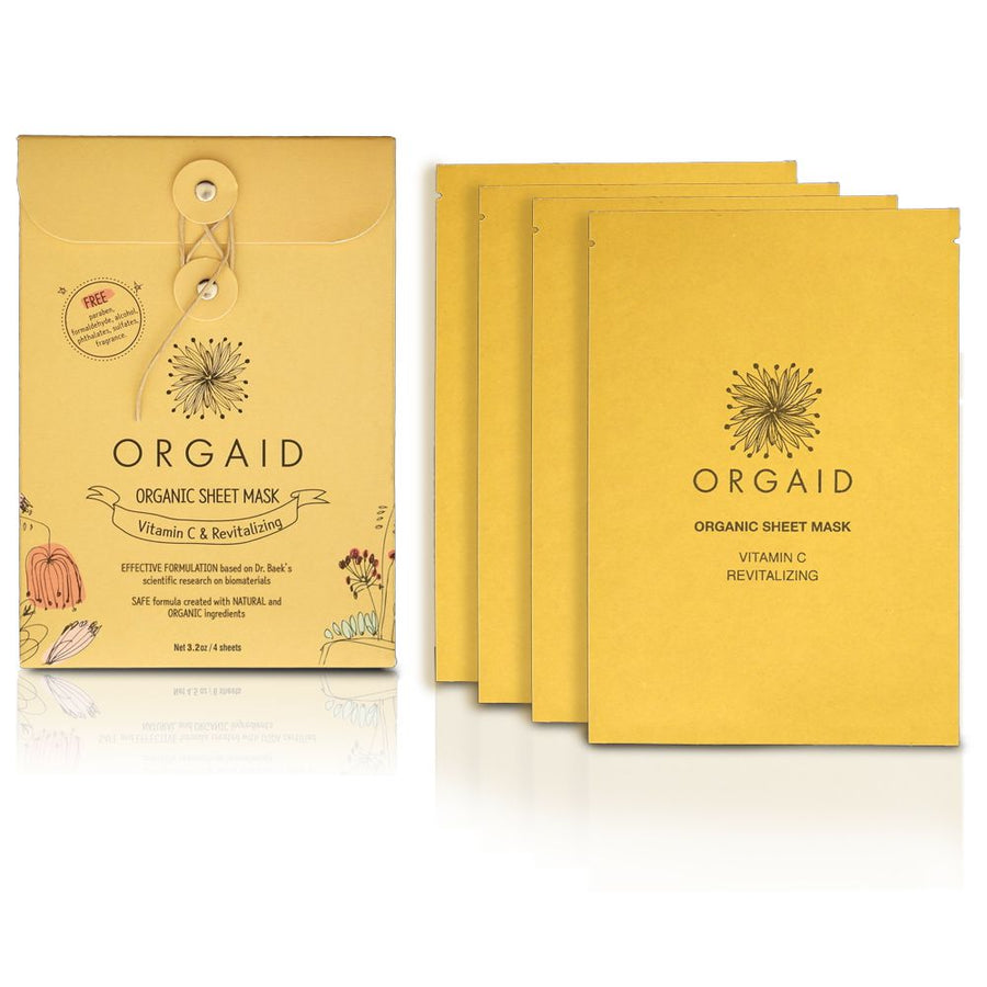 Orgaid - ORGANIC SHEET MASK | VITAMIN C & REVITALIZING